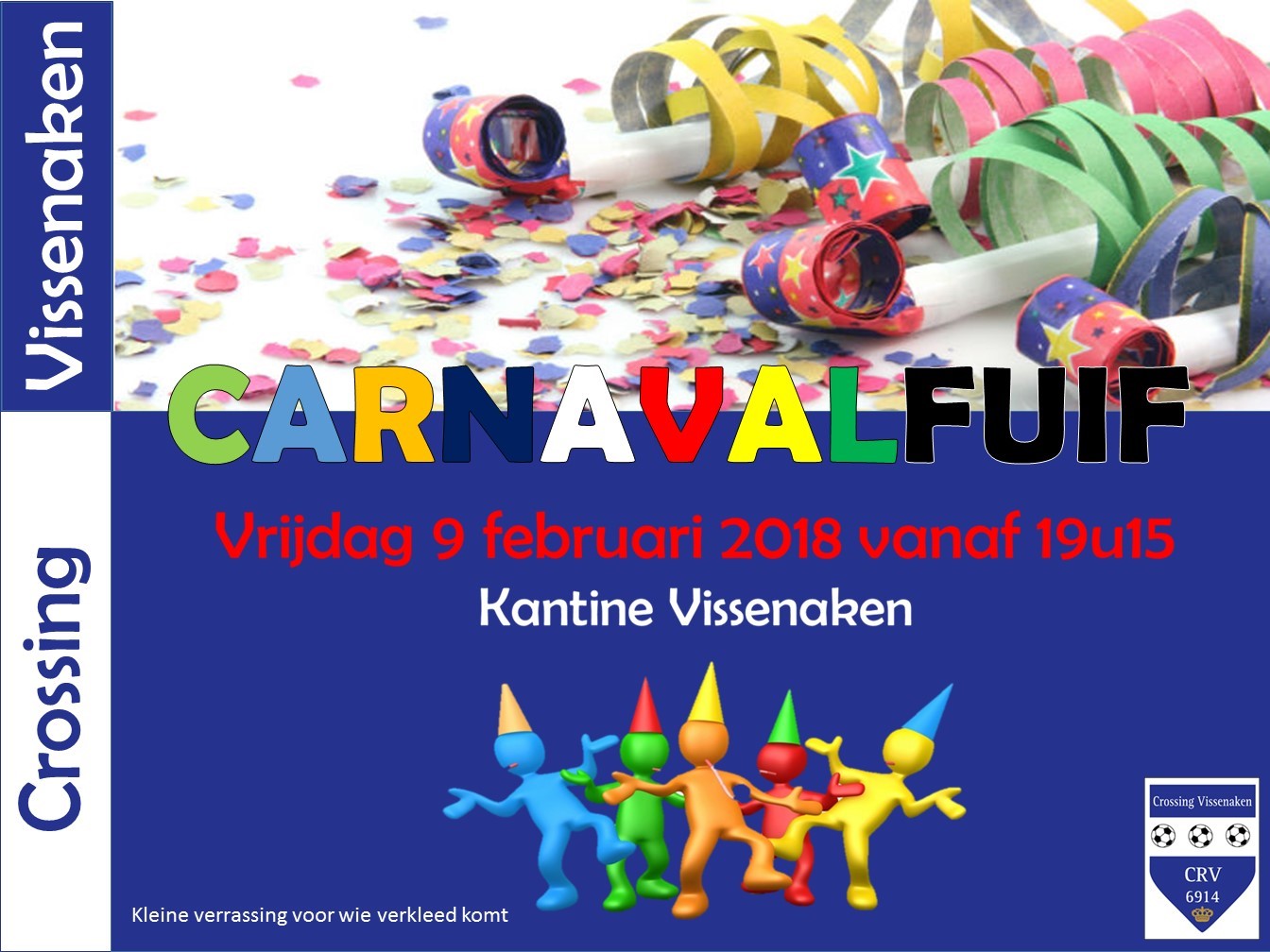 Carnaval fuif Crossing Vissenaken